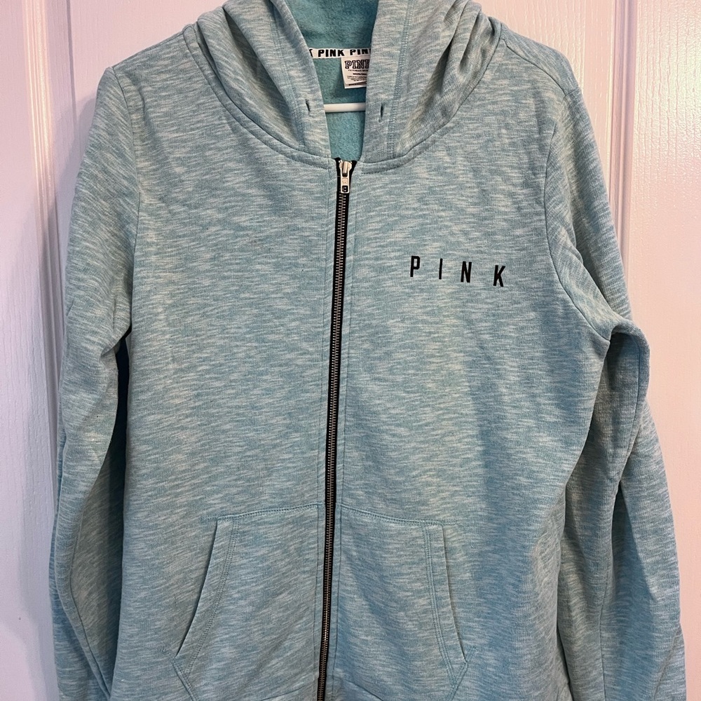 Victoria Secret front zip hoodie. Size M